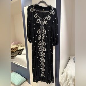Free People Fable Embroidered Dress